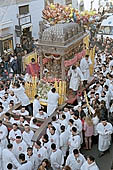 Festa di Sant Agata   procession of Devoti with the golden statue of the saint 